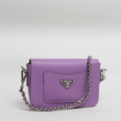 2014 Prada saffiano calfskin shoulder bag BT0830 Purple - Click Image to Close